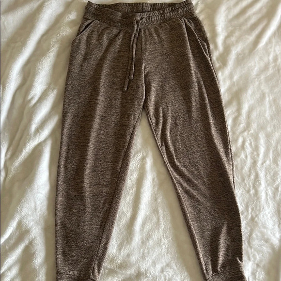 🤎 GUC Maurices Lakeside Cozy Heather Brown Jogger Pants in Small - Picture 1 of 6